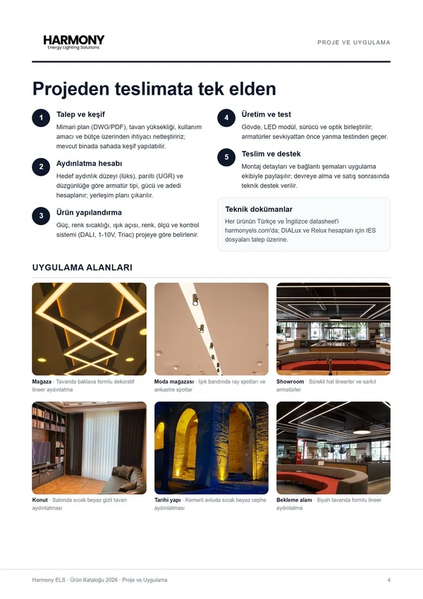 Proje ve uygulama sayfası